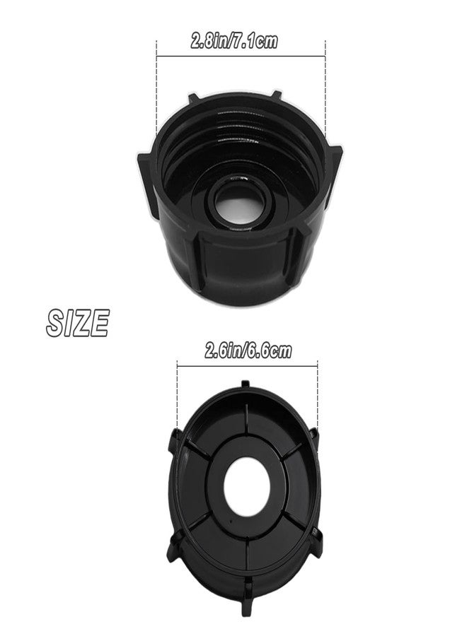 Kuntorie 2 Pack of Blender Replacement Parts Jar Base Cap Compatible with Aspas Para Licuadora Oster Osterizer(Does NOT fit Pro, Master, or Versa models) - Image 2